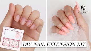 DIY Nail Extension For Beginners No Acrylic  TINA TRIES IT [upl. by Refenej786]