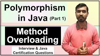 Polymorphism In Java Part 1  Method Overloading in Java [upl. by Sharline477]