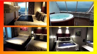 MSC GRANDIOSA  10 DIFFERENT CABINS  interior  ocean view  family balcony  suites [upl. by Ayekan]