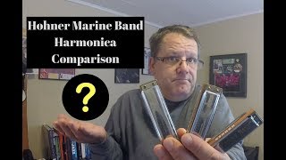 Hohner Marine Band Harmonica Comparison [upl. by Pattison]