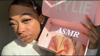 ASMR  Up Close Lipgloss Application lip smacking  slow tingly kisses [upl. by Glynas]