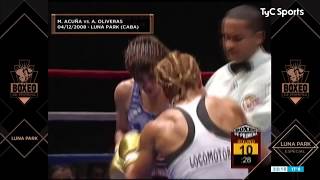 La Tigresa Acuña vs La Locomotora Oliveras en Boxeo de Primera [upl. by Hayne522]