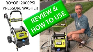 Ryobi 2000PSI 12 GPM Electric Pressure Washer Review and How To [upl. by Aihsyn]