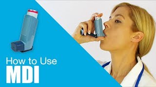 How to use Metered Dose Inhaler MDI [upl. by Arlina]