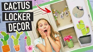 Back To School DIY Cactus Locker Decor Crafts [upl. by Elizabeth]