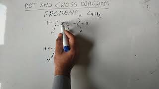 How to draw the electron dot structure of propene [upl. by Nawor]