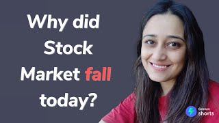 Why Stock Market Crashed today  Why did stock market fall today shorts [upl. by Ecnarretal]