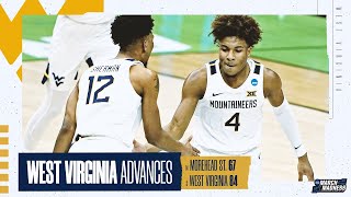 Morehead St vs West Virginia First Round NCAA tournament extended highlights [upl. by Nnelg388]