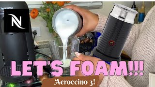 How To Foam Milk With Aeroccino 3 Make Coffee With Foam Tips amp Tricks  Easy Foamed Latte Recipe [upl. by Lali]