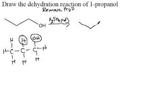 1 propanol dehydration [upl. by Freiman501]