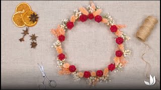 DIY fleurs séchées  couronne cuivre  Truffaut [upl. by Ciredec880]