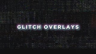 Glitch Overlay Pack  Numbers TV Camera Overlays amp More [upl. by Hayott598]