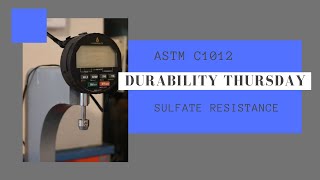 Durability Thursday  C1012 Sulfate Resistance Test [upl. by Rollet]