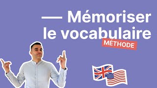 Retenir le vocabulaire anglais  8 techniques pour enfin mémoriser de nouveaux mots en anglais [upl. by Nagorb]