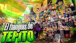 El tianguis de TEPITO la calle FLORIDA  Mercado de Refacciones [upl. by Esoj223]