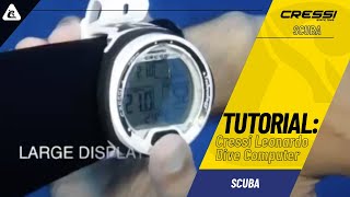 Dive Computer Tutorial Cressi Leonardo [upl. by Ecnarf980]