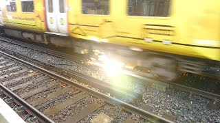 Merseyrail 507 009 making arcs at Birkdale station [upl. by Elston]