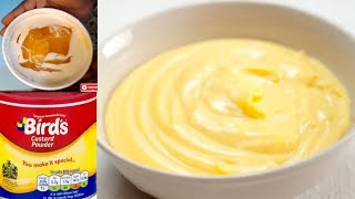 QUICK AND EASY CUSTARD RECIPE 2 WAYSBIRDS CUSTARD RECIPE [upl. by Eceinwahs566]