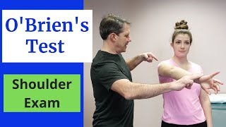 OBriens Test for Labral Tears Shoulder Exams [upl. by Rossing89]