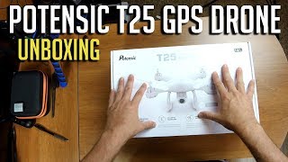 Potensic T25 1080p GPS Drone Unboxing [upl. by Combes]