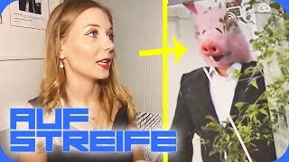 So ein Schwein Mann mit Maske verfolgt Frau  Auf Streife  SAT1 [upl. by Terza]