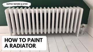 How to Paint a Radiator Spray vs Brush [upl. by Ellary]