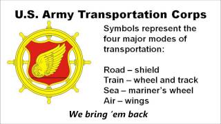 The US Army Transportation Corps Song with lyrics [upl. by Ibbison]