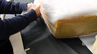 How to Insert Foam into a Cushion Casing [upl. by Jamnis776]